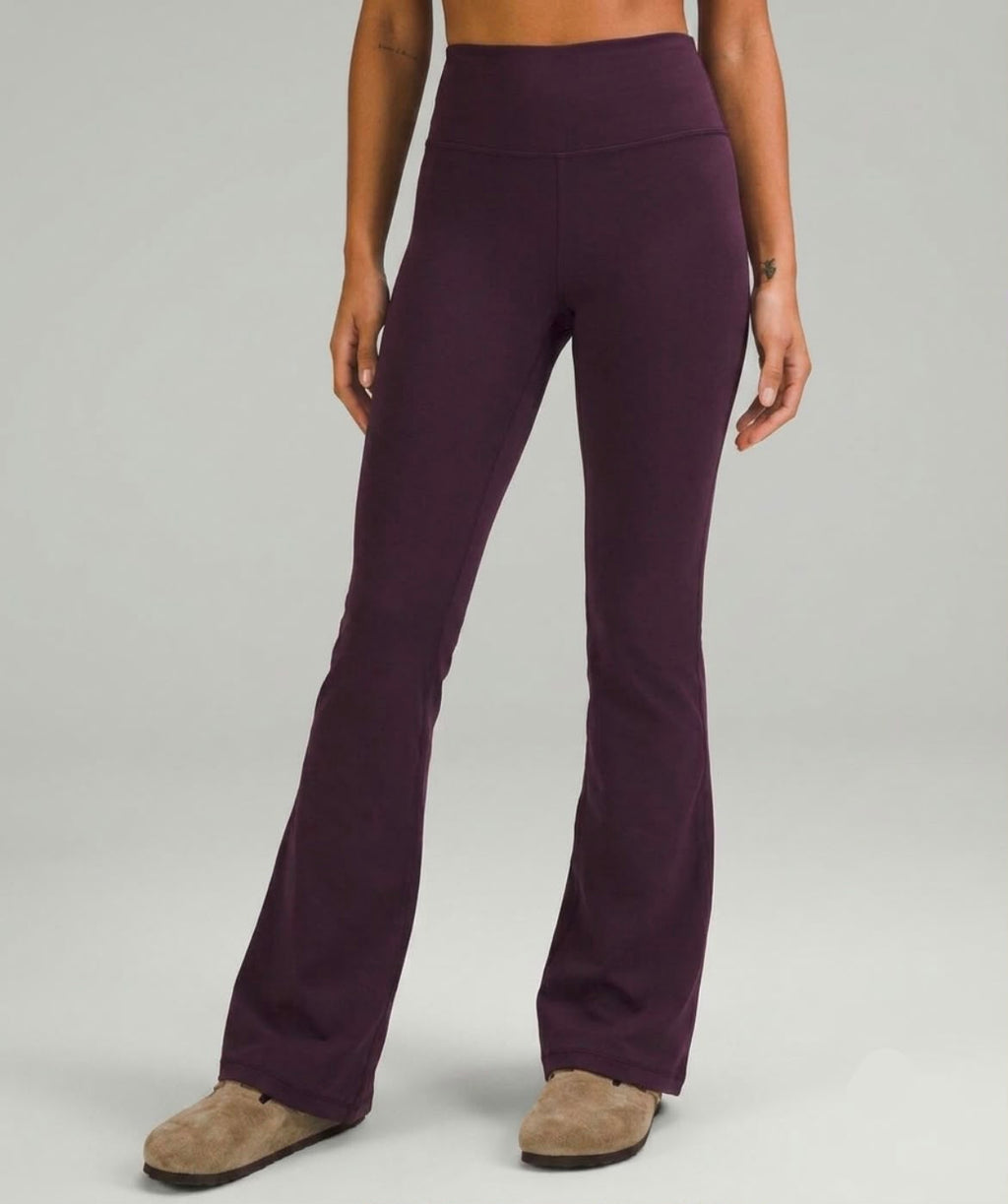 Lululemon flare pants plum