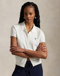 Polo Rib-knit button front