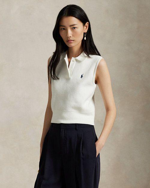 Polo sleeveless sweater