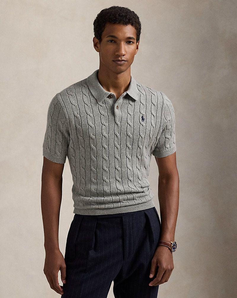 Polo Cable knit T-shirt