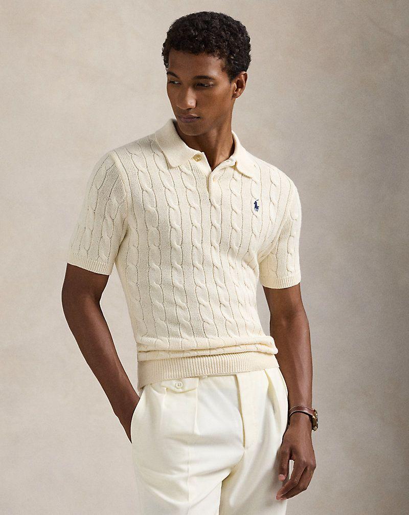 Polo Cable knit T-shirt