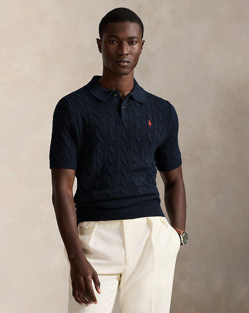 Polo Cable knit T-shirt