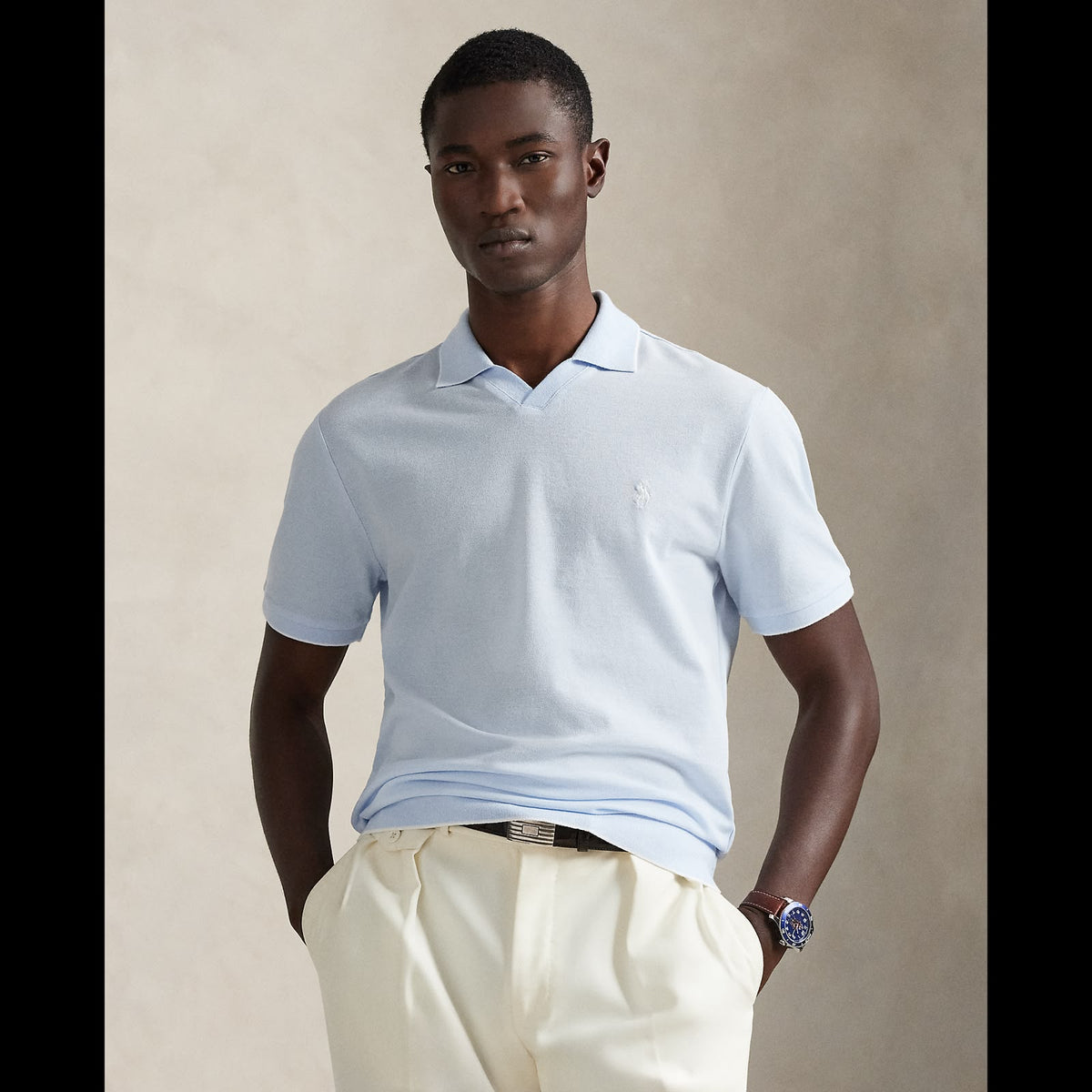Polo knit T-shirt