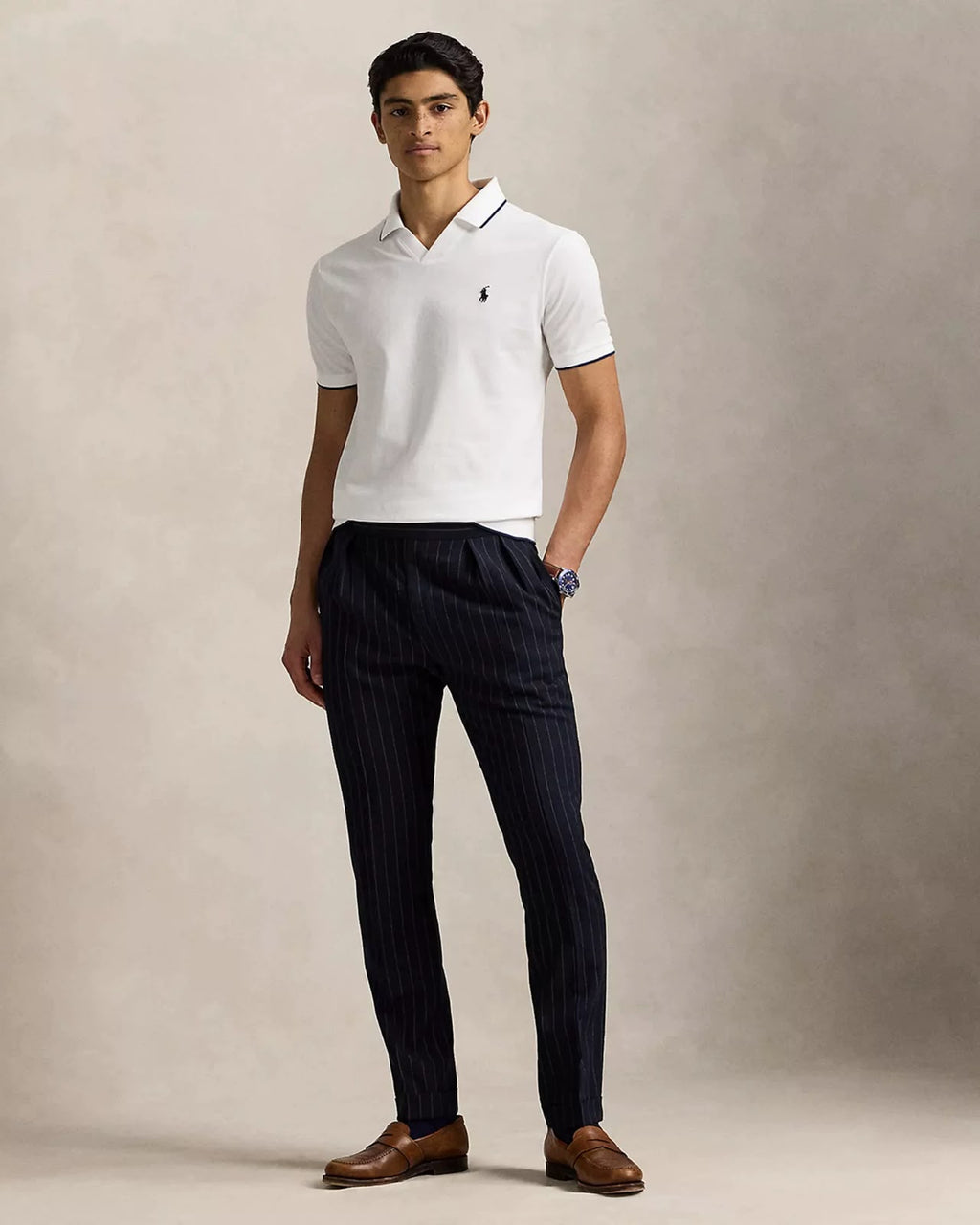Polo knit T-shirt